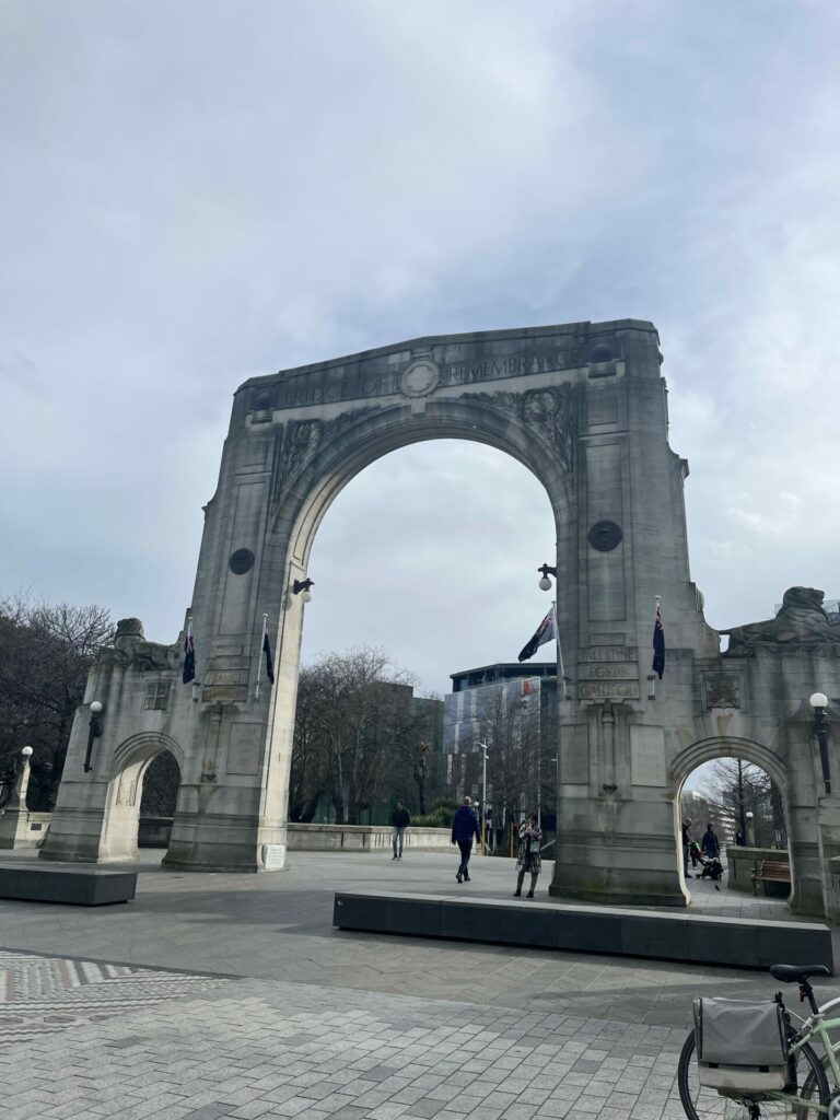 Monument in Christchurch, Nieuw-Zeeland