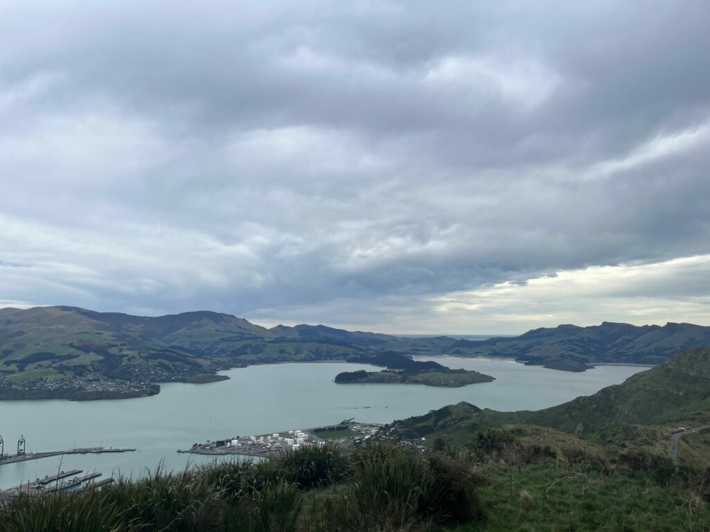 uitzicht vanaf de Christchurch gondola, Nieuw-Zeeland
