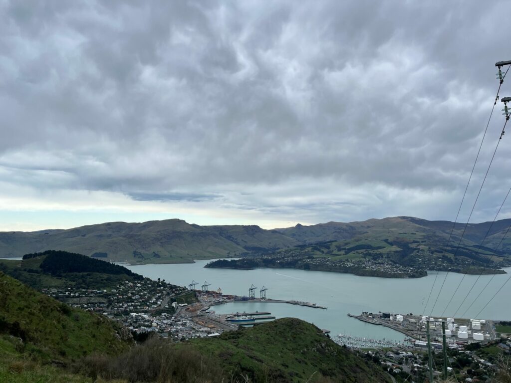 uitzicht vanaf de Christchurch gondola, Nieuw-Zeeland