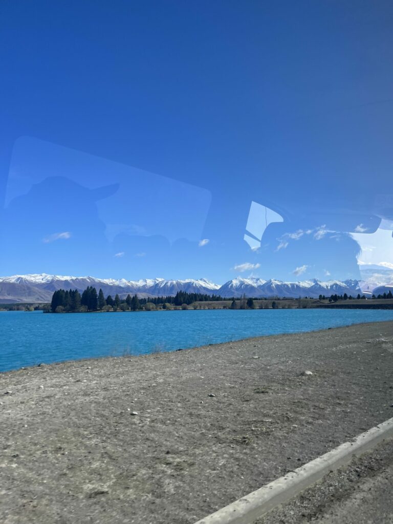 Weg vanuit Queenstown naar Mt. Cook