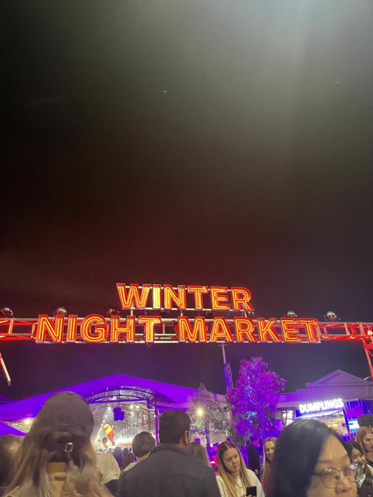 QV nachtmarkt, working holiday