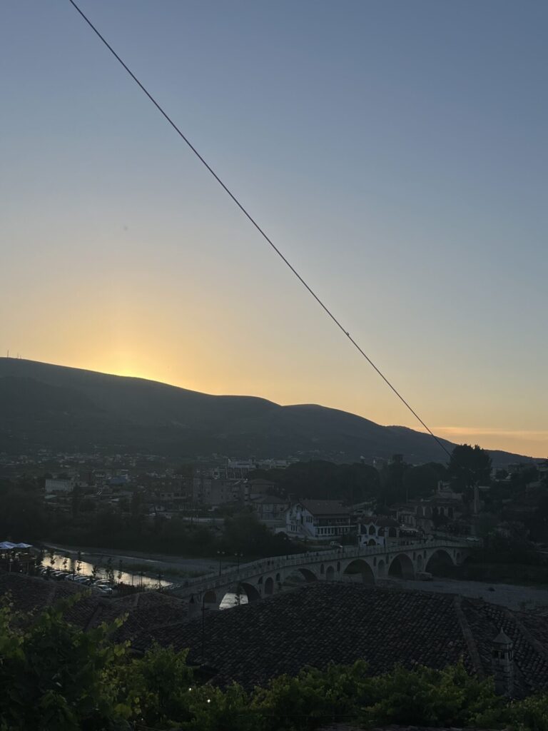 berat zonsondergang