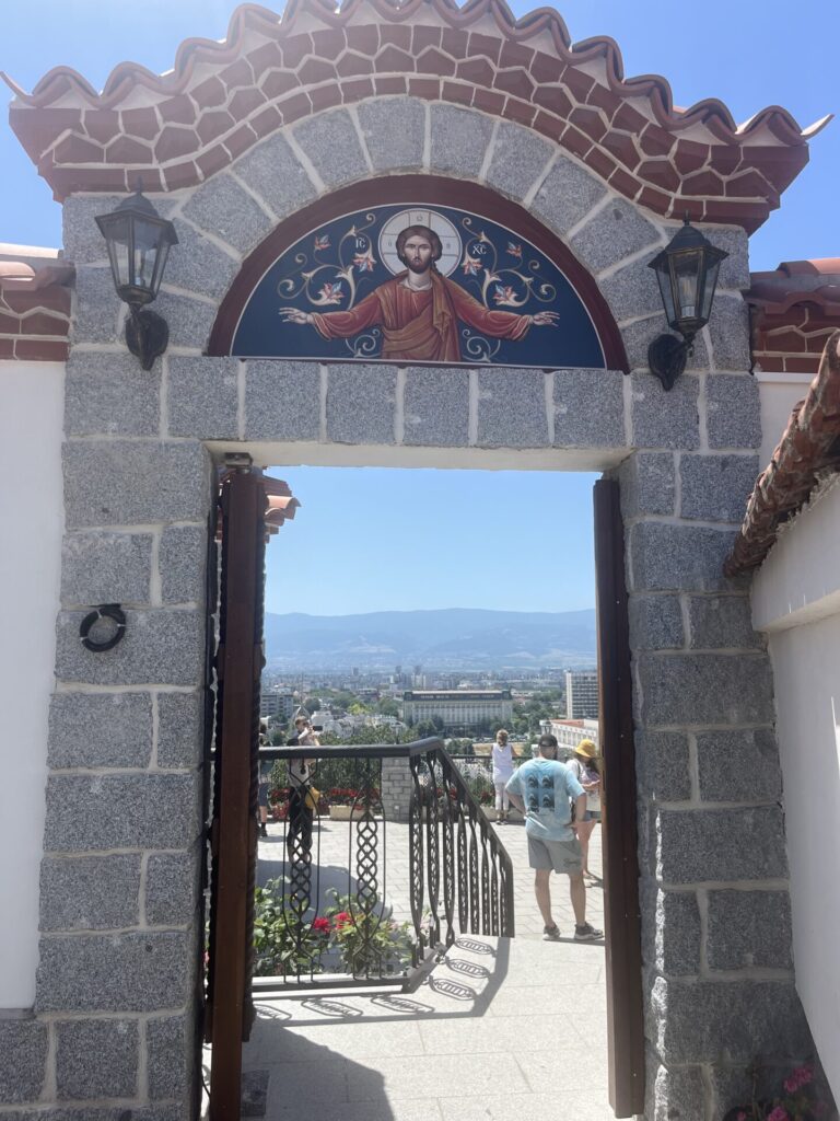 uitzicht vanaf een kerk in bulgarije