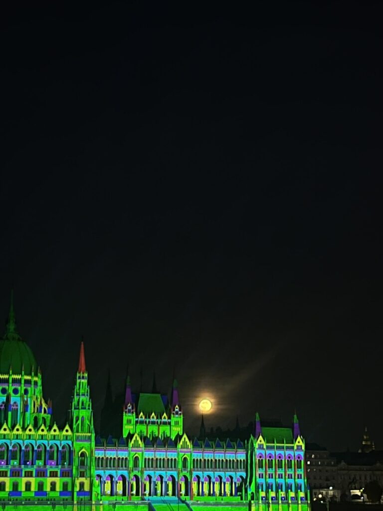 parlement boedapest avond